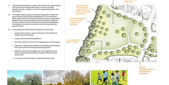 Amenity Space Landscape Design with Orchard